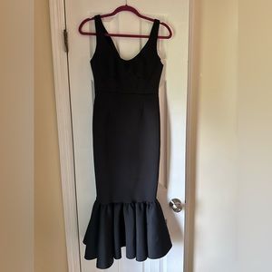 Asos black cocktail dress size 6 US worn once